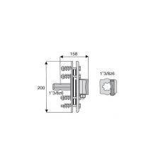 Limiteur à friction Arbre 1"3/8z6
