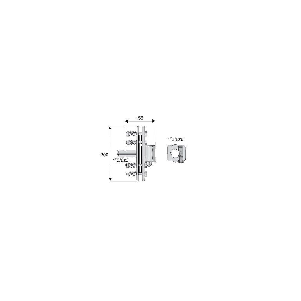 Limiteur à friction Arbre 1"3/8z6
