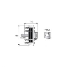 Limiteur à friction Arbre 1"3/8z6