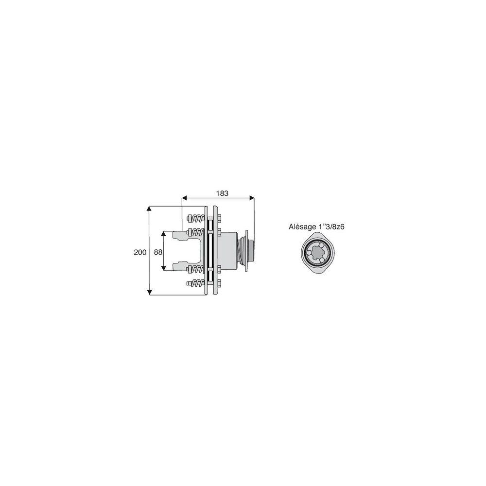 Limiteur à friction roue libre incorporée