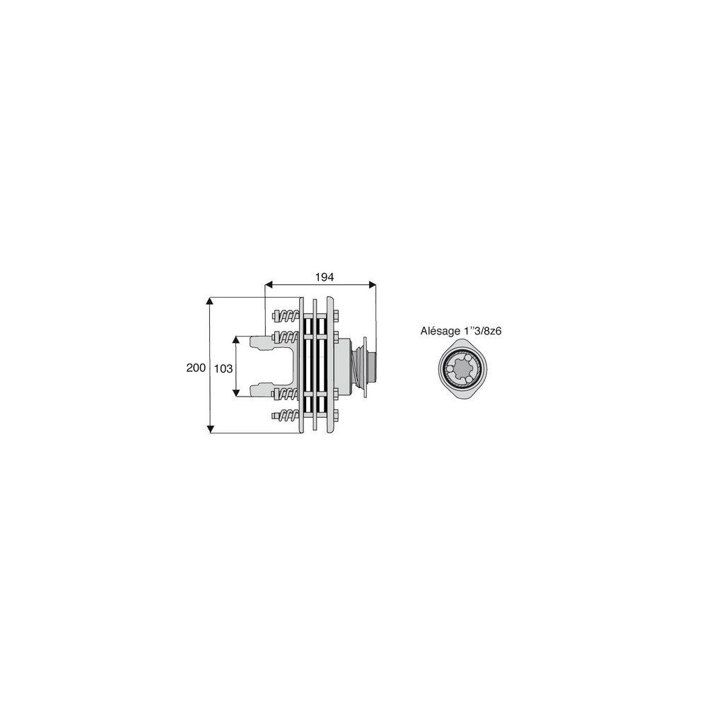 Limiteur à friction roue libre incorporée