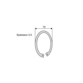 Circlips avec alésage 1"3/8z6 - z21