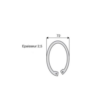 Circlips avec alésage 1"3/8z6 - z21 Circlips avec alésage 1"3/8z6 - z21