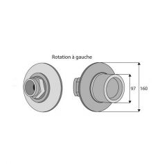 PLATEAU A CLOCHE POUR LIMITEUR A FRICTION F4 ROTATION A GAUCHE PLATEAU A CLOCHE POUR LIMITEUR A FRICTION F4 ROTATION A GAUCHE