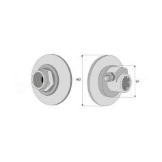 MOYEU LIMITEUR F4 1"3/8 20 CANNELURES Ø160MM MOYEU LIMITEUR F4 1"3/8 20 CANNELURES Ø160MM