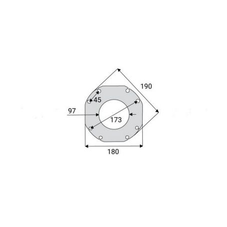 DISQUE INTERMÉDIAIRE EXT 190 INT 97 DISQUE INTERMÉDIAIRE EXT 190 INT 97