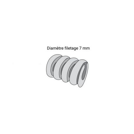 RESSORT Ø25MM FILETAGE Ø7MM