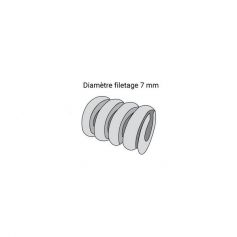 RESSORT Ø25MM FILETAGE Ø7MM
