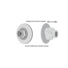 MOYEU F4 ALESAGE 35 A BOULON TANGEANT POUR LIMITEUR A FRICTION