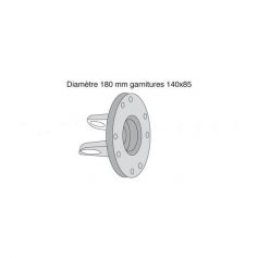 MÂCHOIRE À PLATEAU LIMITEUR Ø180MM GARNITURES 140X85 MÂCHOIRE À PLATEAU LIMITEUR Ø180MM GARNITURES 140X85