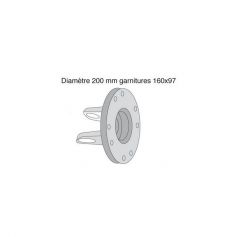 MÂCHOIRE À PLATEAU LIMITEUR F2-F4 Ø200MM GARNITURES 160X97 MÂCHOIRE À PLATEAU LIMITEUR F2-F4 Ø200MM GARNITURES 160X97