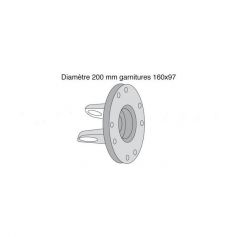 MÂCHOIRE À PLATEAU LIMITEUR F2-F4 Ø200MM GARNITURES 160X97 MÂCHOIRE À PLATEAU LIMITEUR F2-F4 Ø200MM GARNITURES 160X97