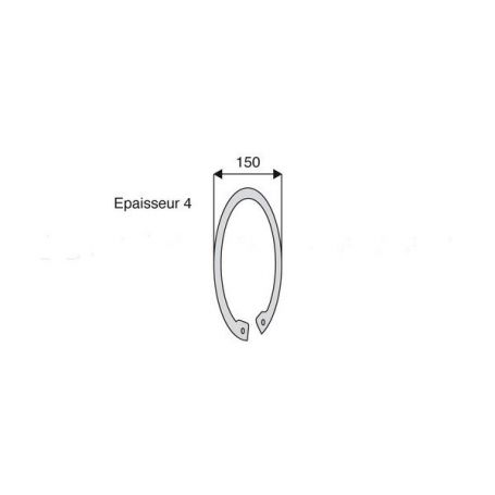 Circlips avec diamètre extérieur 150 Circlips avec diamètre extérieur 150
