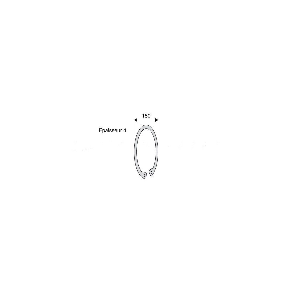 Circlips avec diamètre extérieur 150