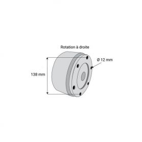 Boitier pour limiteur à cames débrayable avec alésage