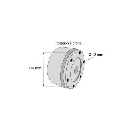 Boitier pour limiteur à cames débrayable avec alésage Boitier pour limiteur à cames débrayable avec alésage