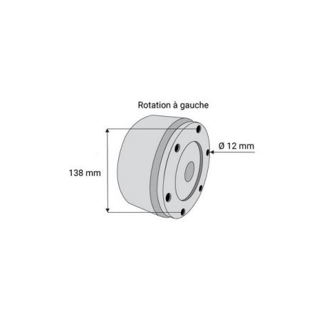 Boitier pour limiteur à cames débrayable avec alésage Boitier pour limiteur à cames débrayable avec alésage