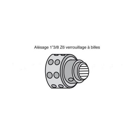 Moyeu Limiteur en Etoile avec alésage 1"3/8z6 Moyeu Limiteur en Etoile avec alésage 1"3/8z6