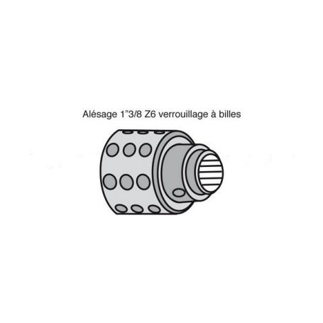 Moyeu Limiteur en Etoile avec alésage 1"3/8z6 Moyeu Limiteur en Etoile avec alésage 1"3/8z6