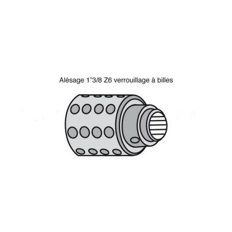 Moyeu Limiteur en Etoile avec alésage 1"3/8z6 Moyeu Limiteur en Etoile avec alésage 1"3/8z6