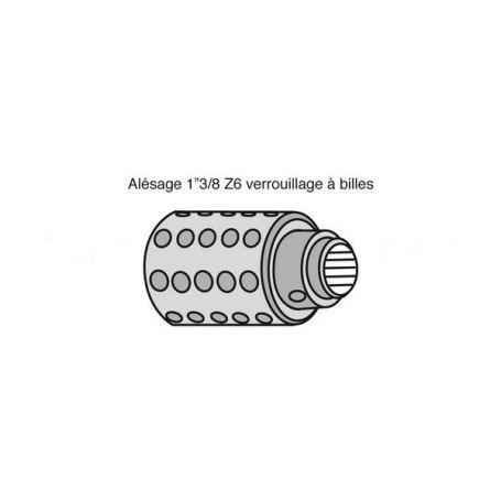 Moyeu Limiteur en Etoile avec alésage 1"3/8z6 Moyeu Limiteur en Etoile avec alésage 1"3/8z6