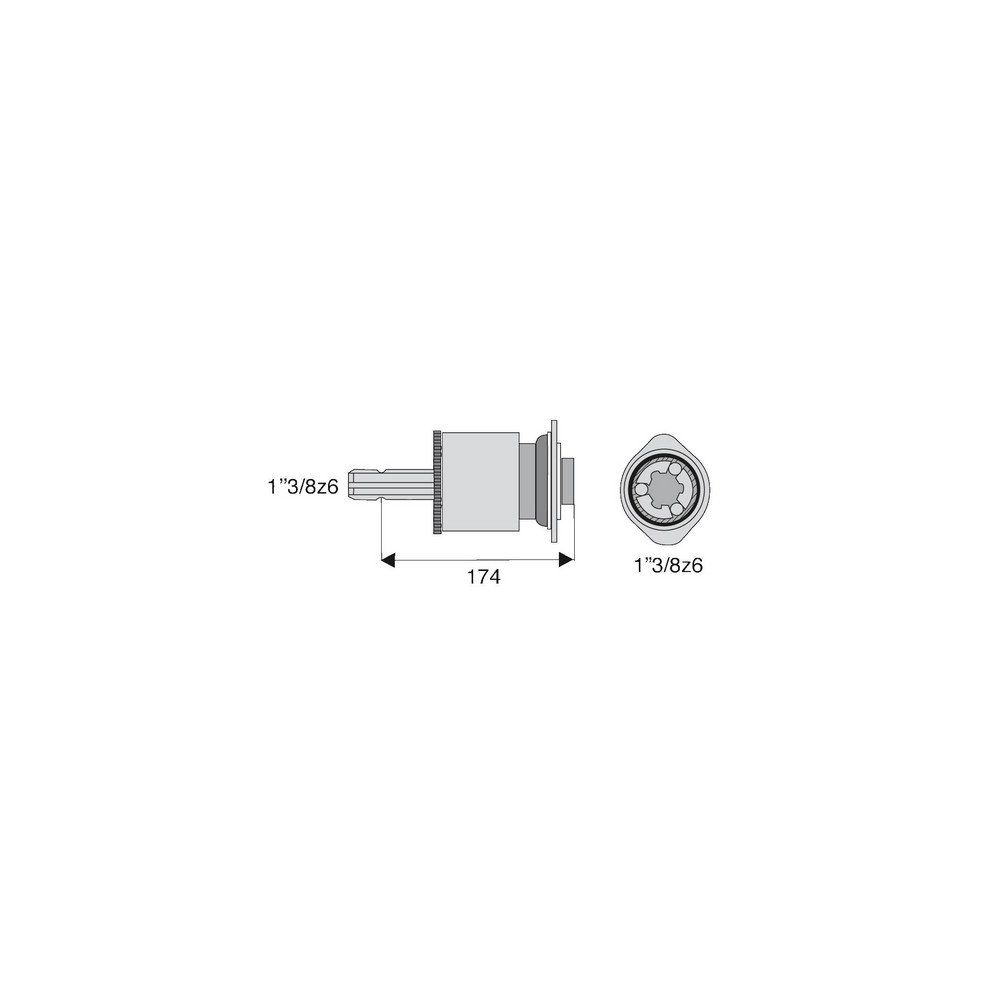 Roue libre avec alésage 1"3/8z6