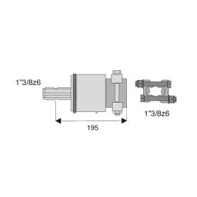 Roue libre avec alésage 1"3/8z6