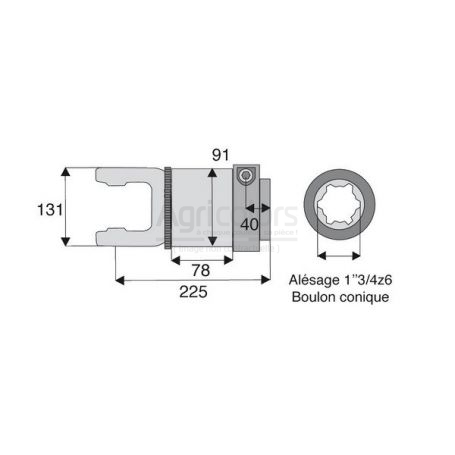 Roue libre avec alésage 1"3/4z6 Roue libre avec alésage 1"3/4z6