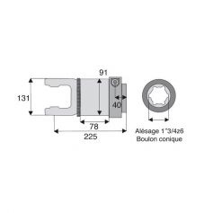 Roue libre avec alésage 1"3/4z6 Roue libre avec alésage 1"3/4z6