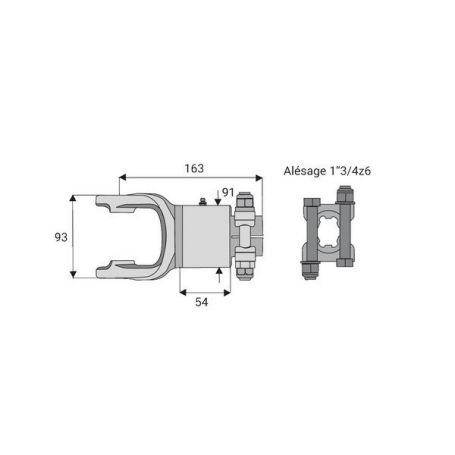Roue libre avec alésage 1"3/4z6 Roue libre avec alésage 1"3/4z6
