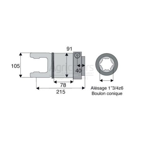 Roue libre avec alésage 1"3/4z6 Roue libre avec alésage 1"3/4z6