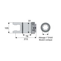 Roue libre avec alésage 1"3/4z6 Roue libre avec alésage 1"3/4z6