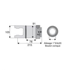 Roue libre avec alésage 1"3/4z20 Roue libre avec alésage 1"3/4z20