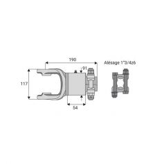 Roue libre avec alésage 1"3/4z6 Roue libre avec alésage 1"3/4z6