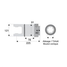 Roue libre avec alésage 1"3/4z6 Roue libre avec alésage 1"3/4z6