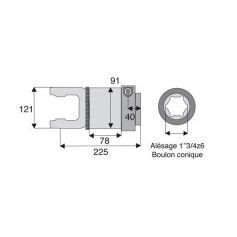 Roue libre avec alésage 1"3/4z6 Roue libre avec alésage 1"3/4z6