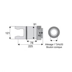 Roue libre avec alésage 1"3/4z20 Roue libre avec alésage 1"3/4z20