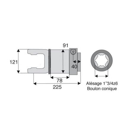 Roue libre avec alésage 1"3/4z6 Roue libre avec alésage 1"3/4z6
