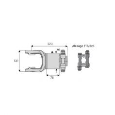Roue libre avec alésage 1"3/8z6 Roue libre avec alésage 1"3/8z6