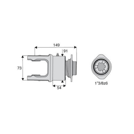 Roue libre avec alésage 1"3/8z6 Roue libre avec alésage 1"3/8z6