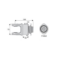 Roue libre avec alésage 1"3/8z6 Roue libre avec alésage 1"3/8z6