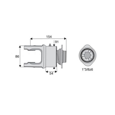 Roue libre avec alésage 1"3/8z6 Roue libre avec alésage 1"3/8z6