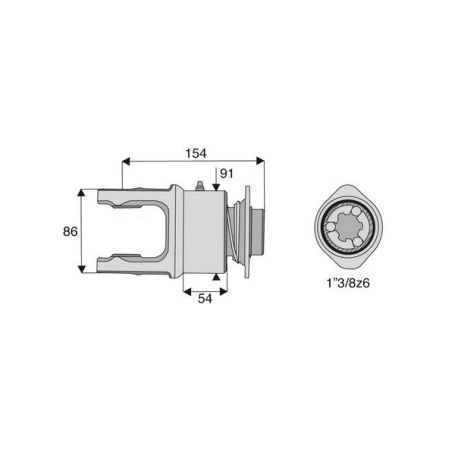 Roue libre avec alésage 1"3/8z6 Roue libre avec alésage 1"3/8z6