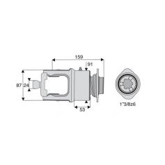 Roue libre homocinétique avec alésage 1"3/8z6 Roue libre homocinétique avec alésage 1"3/8z6