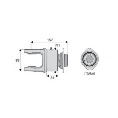 Roue libre avec alésage 1"3/8z6 Roue libre avec alésage 1"3/8z6