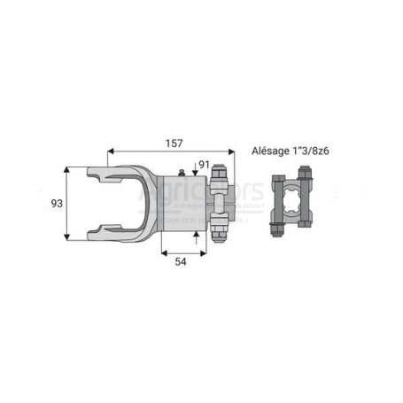 Roue libre avec alésage 1"3/8z6 Roue libre avec alésage 1"3/8z6