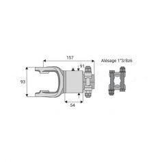 Roue libre avec alésage 1"3/8z6 Roue libre avec alésage 1"3/8z6