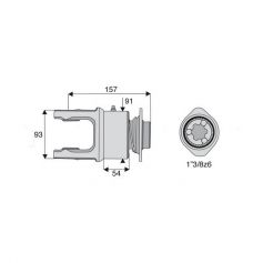 Roue libre avec alésage 1"3/8z6 Roue libre avec alésage 1"3/8z6