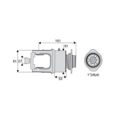 Roue libre homocinétique avec alésage 1"3/8z6 Roue libre homocinétique avec alésage 1"3/8z6