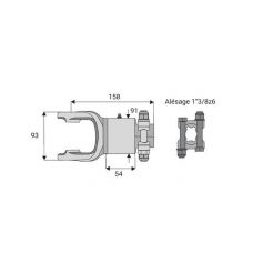 Roue libre avec alésage 1"3/8z6 croisillon 32x76 Roue libre avec alésage 1"3/8z6 croisillon 32x76